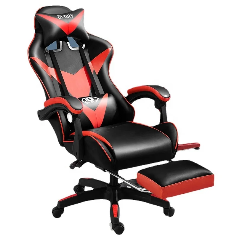 Premium Racing Gaming Chair With Swivel Cushion 360 Degree Rotating Comfort Car Seat Height Adjustable Reclining Office Chair