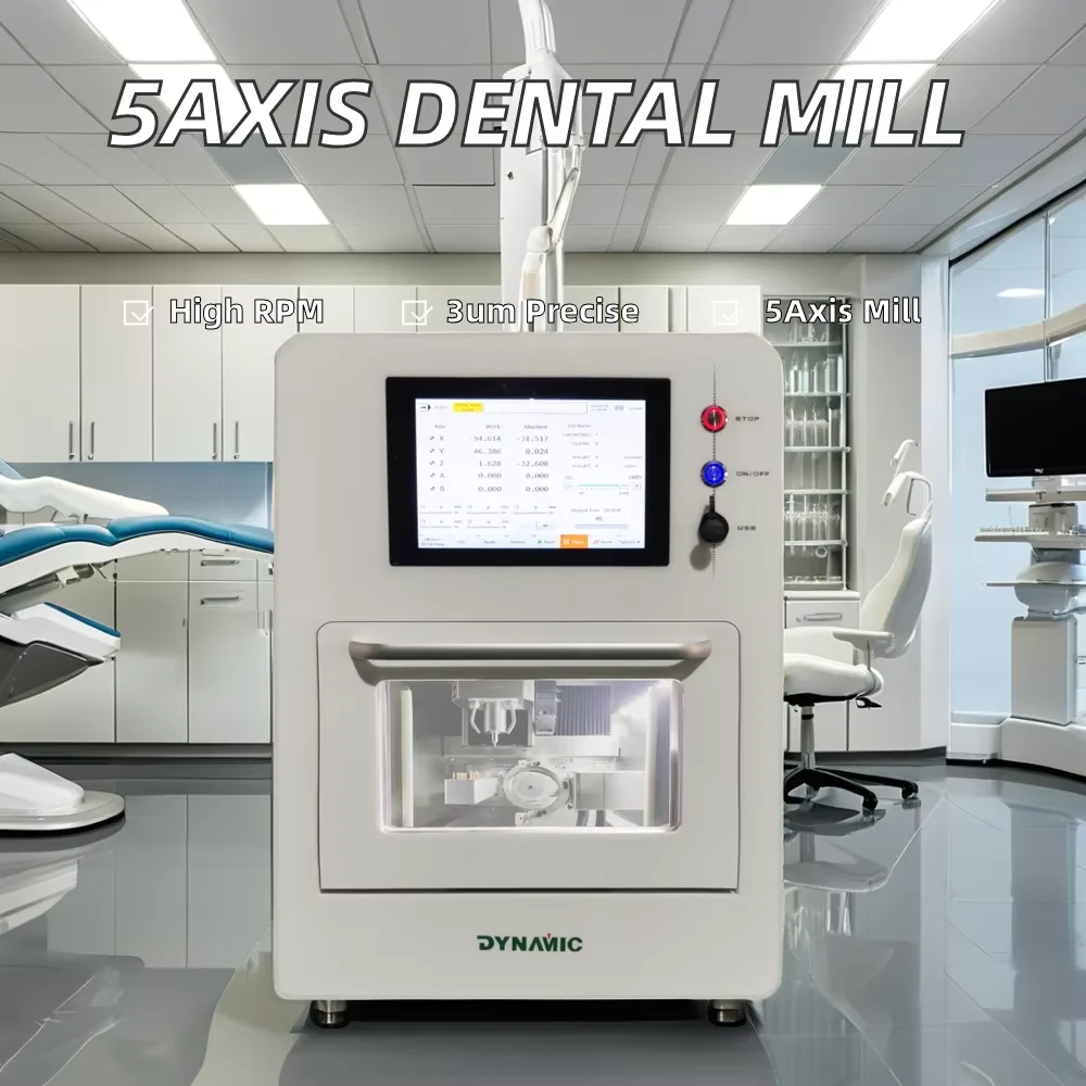 Durable Electric Cad Cam Dental Milling Machine for Glass Ceramic Prostheses With Customizable Metal, Plastic, and Steel Options