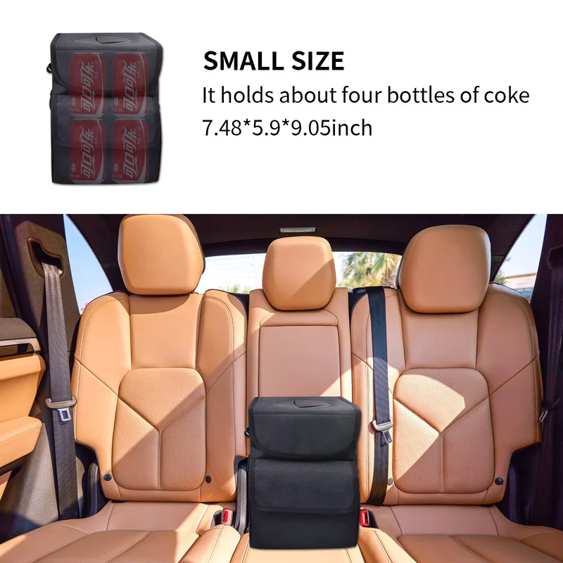 2024 portable high road trashstash push-close lid design car SUV truck seat back waterproof trash bin car garbage  bag