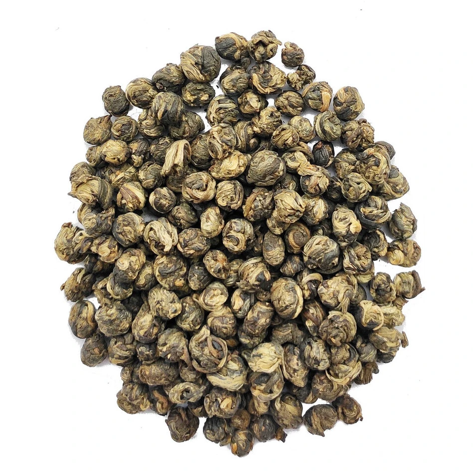 Wholesale organic jasmine pearl green tea EU standard jasmine pearl dragon tea