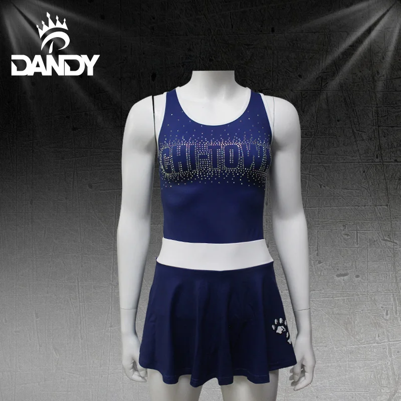 New style cheerleading training gear plus size cheer bra and shorts dance wear for girls