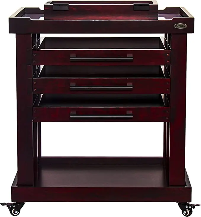 MEEDEN Deluxe художника корзина для хранения 5 круглый Ланч-бокс толстая твердая древесина бука Taboret с туалетный столик 3 ящиками записная книжка 4 Запираемые