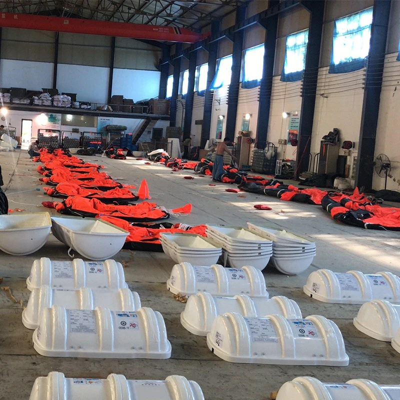 Automatic Inflatable Life Raft with Single-Arm Davit Launching for Boat for Marine Use