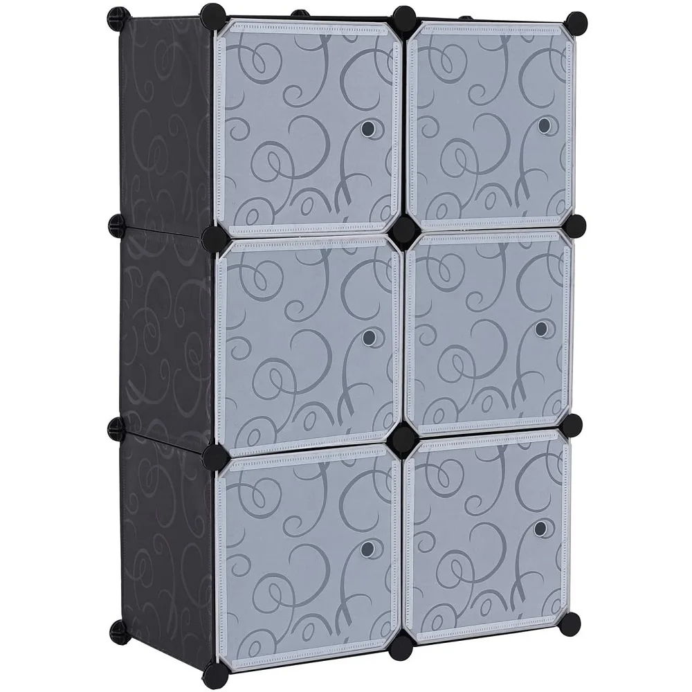 DIY Storage Plastic modular closet cabinet cloth storage wardrobe