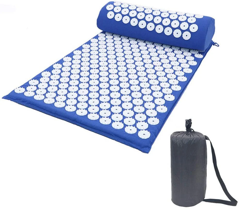 Yoga Mat Acupuncture Mat And Pillow Set Relieve Stress Back Body Pain Acupressure Mat