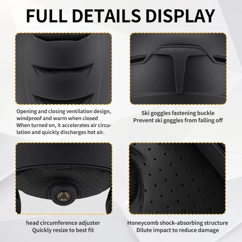 2023 New Arrival  CPSC EN1077 Certificated Winter Soft Sports Protection Snowboard Ski Snow Helmet