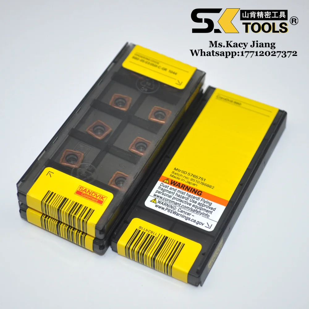 Original U Drill Insert 880-050305H-C-GR1044 Carbide CoroDrill 880 Peripheral Insert, Grade 1044 for Steel, Cast 10 PCs per Box