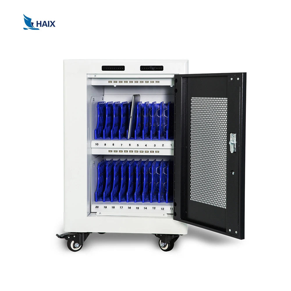 Haix C20 Tablets Charging Cart for 20PCs iPhone iPad