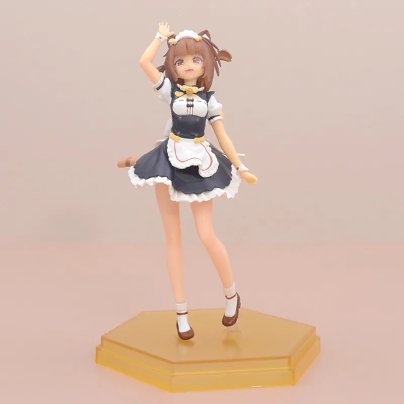 Oem 2 Style action figure Vinyl doll Toys Pink hair figuras de Nekopara Chocola Vanilla complete set