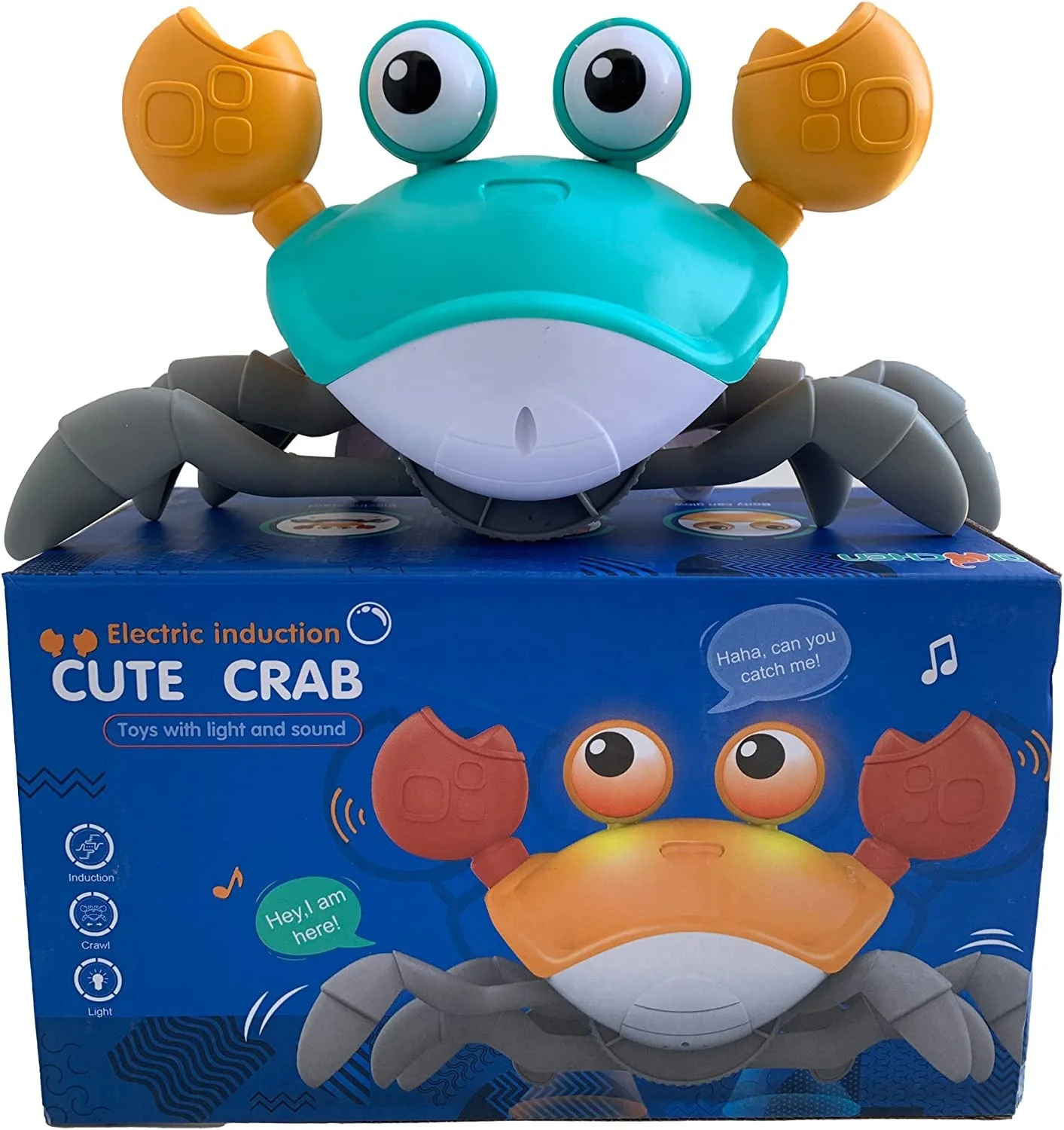 Crawling Crab Baby Toy Toddlers Musical Toy Sensory Walking Crab Toy with Light