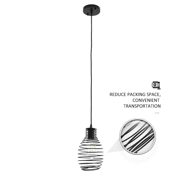 Nordic Art Iron Vintage Hanging Lamp Restaurant Home Hotel Decorative Pendant Light