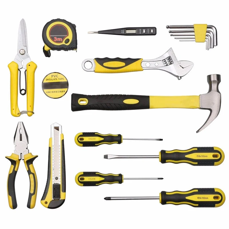  Hot Selling Tool Set General Household Hand Kit with Plastic Toolbox Storage Case