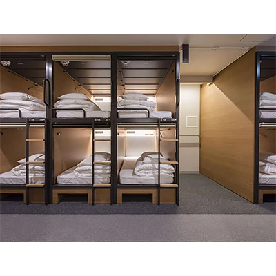 Latest space Capsule Hostel bunk bed bedroom vertical sleeping capsule pods