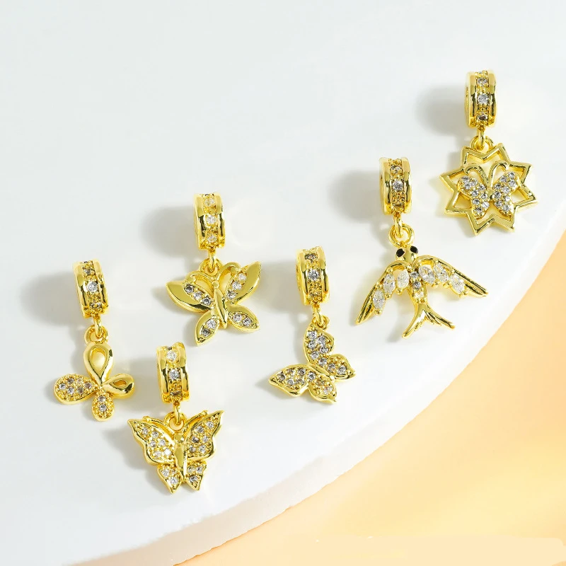 Fashion Jewelry Boy Girl Smile Star Love Crown Snake Butterfly Cross Flower Bear Swan Sun Animal Pendants Charms For Necklace