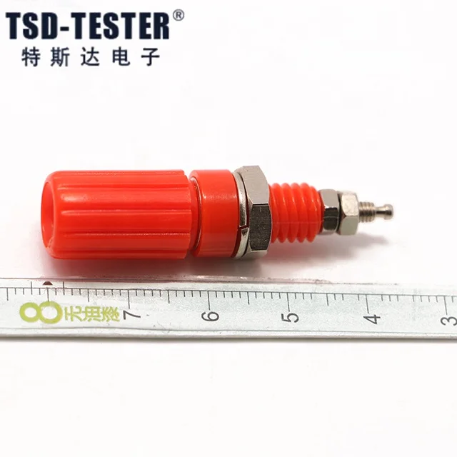 5 colors Nickel Plated Binding Post Screw Amplifier audio Speaker Terminal Cable Power Test Probes for 4mm Banana plug
