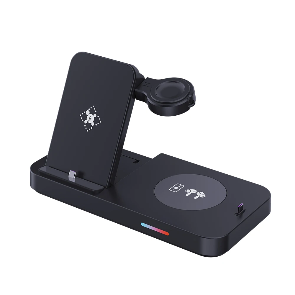 4 in 1 Wireless Charger Stand Fast Charging Phone For Iphone i Wireless Charger dock