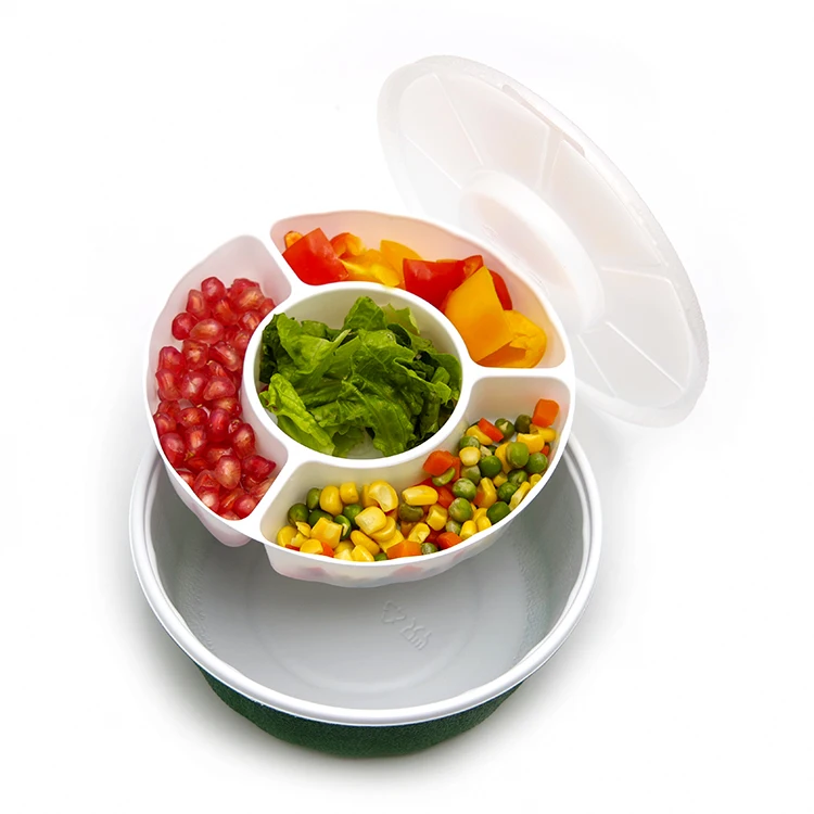 Source factory customization Disposable round shape PP  takeaway packaging plastic to go food containers