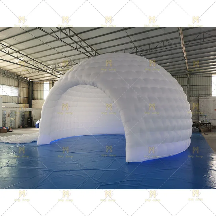 Party white Inflatable Dome Tent Giant Inflatable Party Tent Rental Inflatable Dome house LED lights free custom