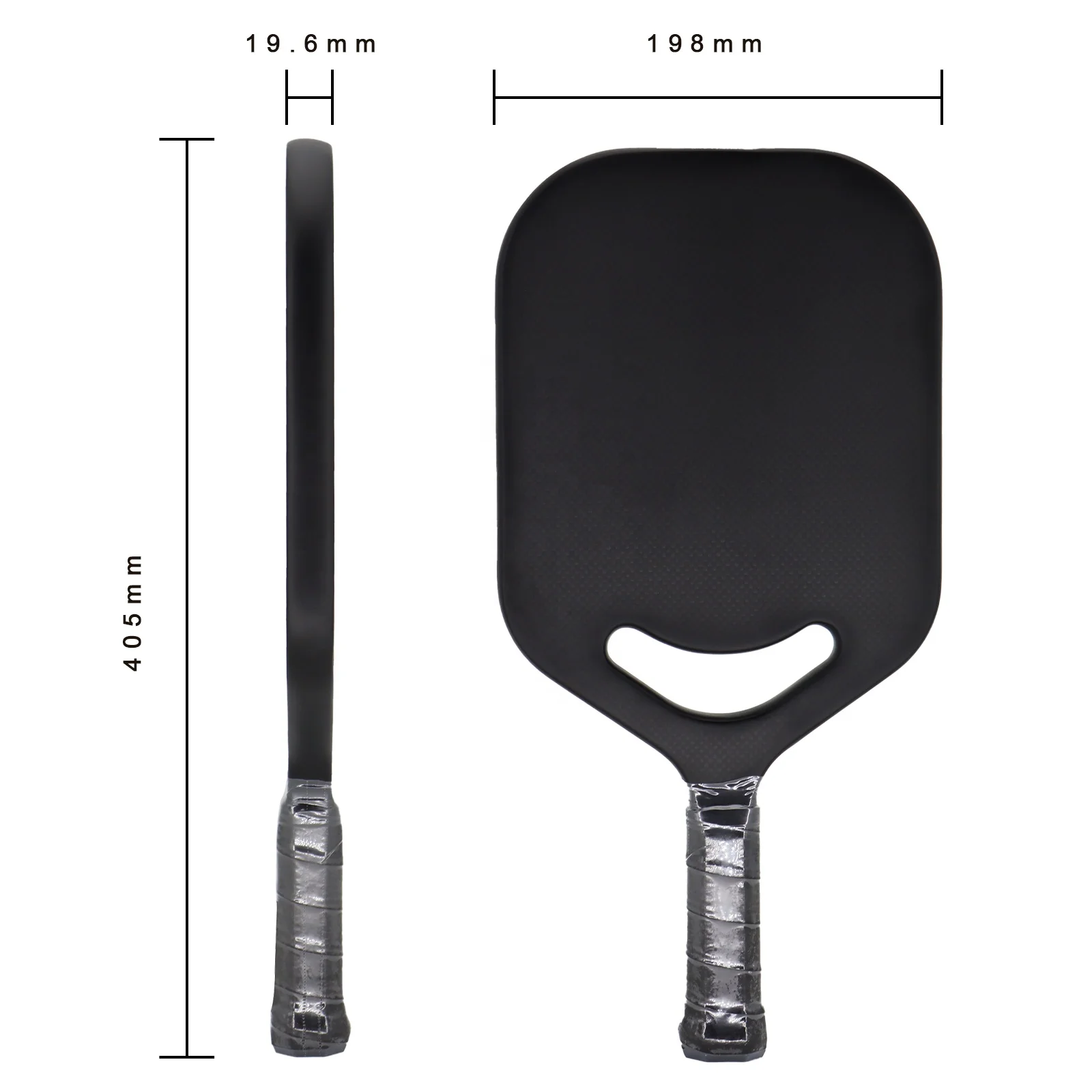 China Pickleball Racket Factory JP Toray T700 3K Carbon Fiber Weave Pickleball Paddle USAPA with Air Dynamic Throat
