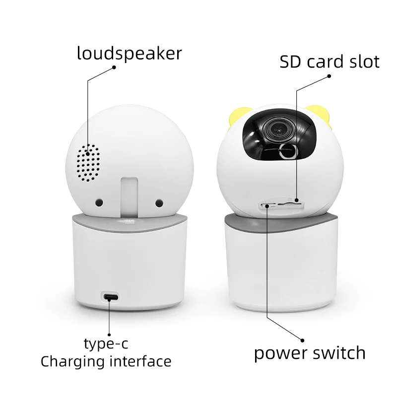 Tuya Smart Home WiFi Wireless Camera IP Camera Indoor Network Wireless security Network IP WIFI 360 bulb light Camera