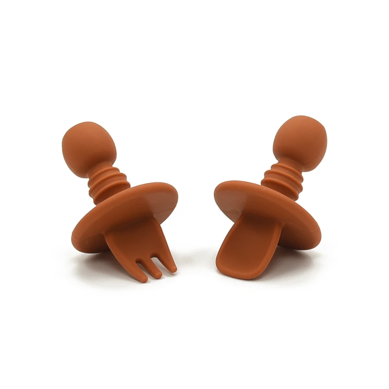 100% Food Grade Soft and Flexible Feeding Utensil Silicone Baby Spoons