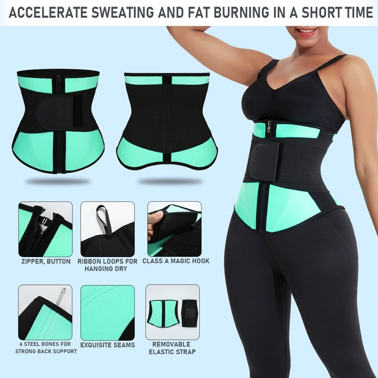 Power Belt Neoprene Waist Trainer Cincher Body Shaper Slim Tummy Corset
