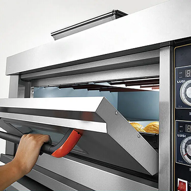 Industrial 3 Deck 6 Tray Electric Oven for baking Commercial Kitchen Equipment deck oven Bakery bread oven for sale