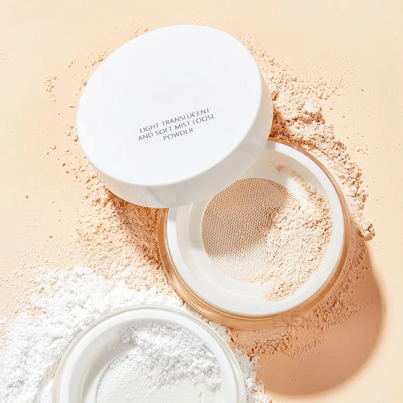 Esene  F-LP15 wholesale silky waterproof matte oil control vegan loose setting powder foundation face makeup