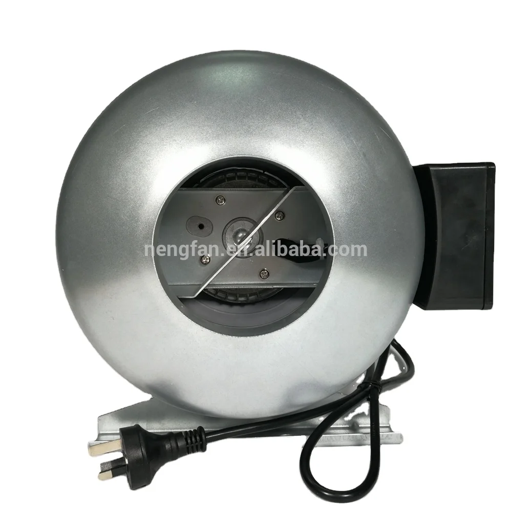 125mm Solar Power Hydroponic Grow Room Ventilation Duct Fan Centrifugal Fan Plant DC Exteror Motor