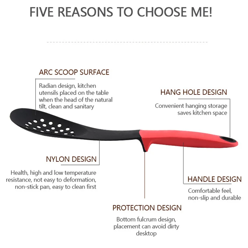 Amazon Eco-friendly 7 PCS Nylon cooking Tools Sets Kitchen Utensils