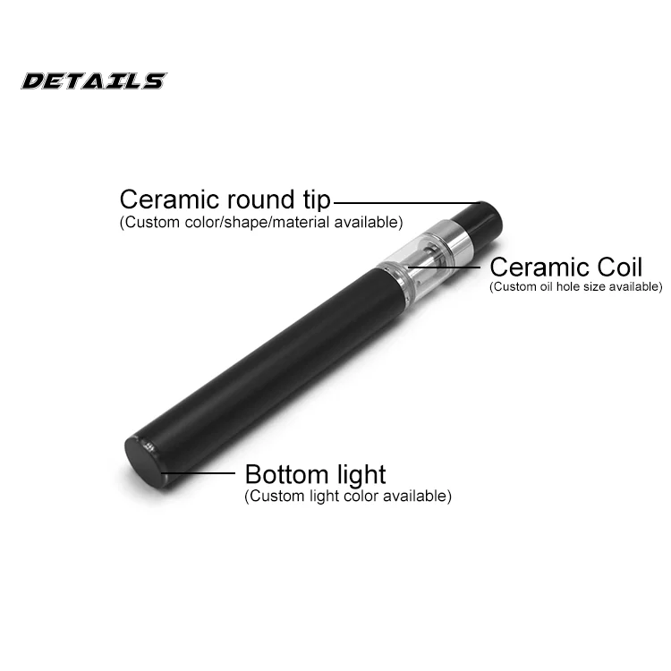 
Leakproof thick oil pen IP-D7 empty glass tank ceramic tip 0.3 ml mini cbd vape disposable 
