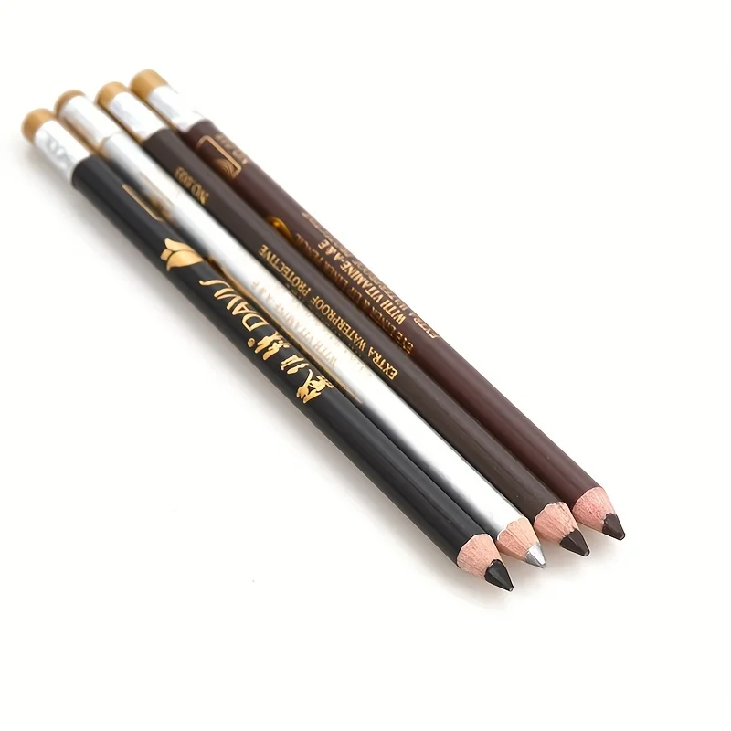 Eyeliner Eyebrow Pencil With Sharpener Black Brown Sweat Proof Eyeliner Eye Makeup Waterproof Eyebrow Pencil