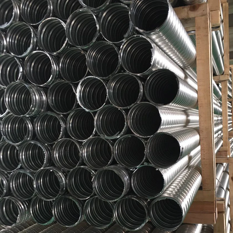 Factory Hot Sale 60mm Round Galvanized Corrugated Duct Pipe