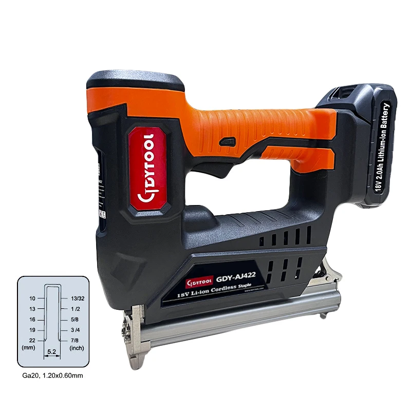 2024  New developed Hot sale 18V Cordless F30 Brad Nailer 422 staplers  nail gun GDY-AF30/422M