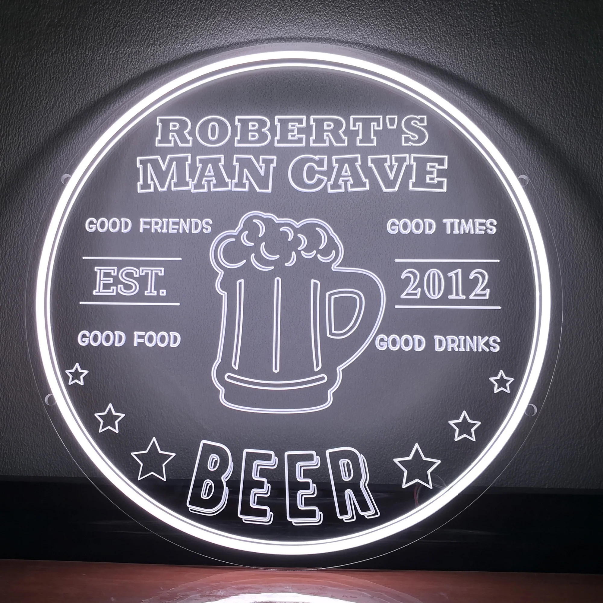 Personalized Name Custom Bar Sign for Home Bar Beer Bar