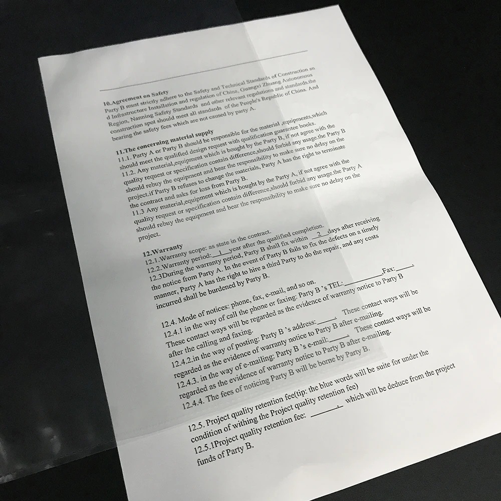 Супер дизайн прозрачный пластиковый пластиковая папка протекторы листа