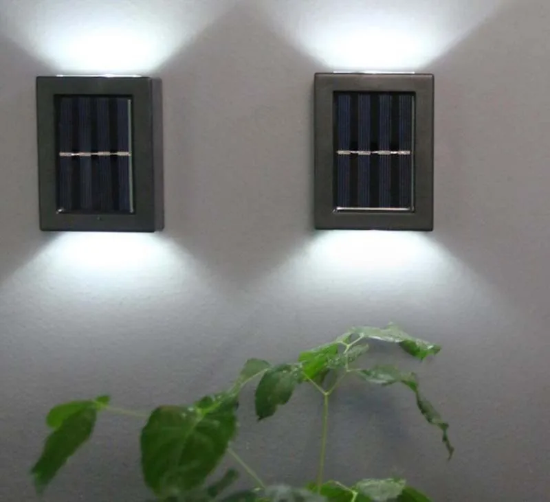 Ihdoor Outdoor 2 Pack Induction Switch Solar Deck Lights Security Lamps Outdoor Wall Mount Light For Garden Street