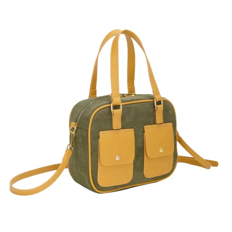Multi-purpose European Version Of The Fashion Casual Spring Ladies Handbag Canvas Messenger Bag With Handle