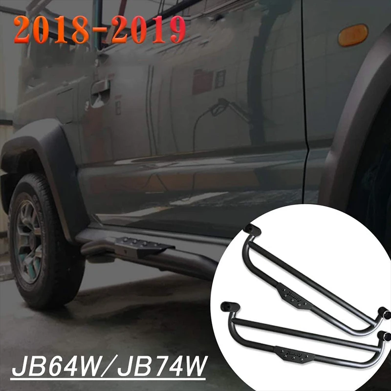  Боковые ступени для Suzuki jimny 2019 2018 2020 JB64 JB74 Стальные ступенчатые стержни JB64W