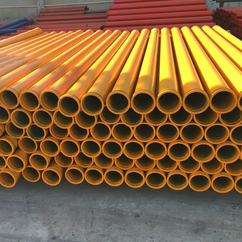 Dn125 St52 4.5mm 3m Seamless Double Wall Concrete Pump Pipe for Concrete Pump Spare Parts