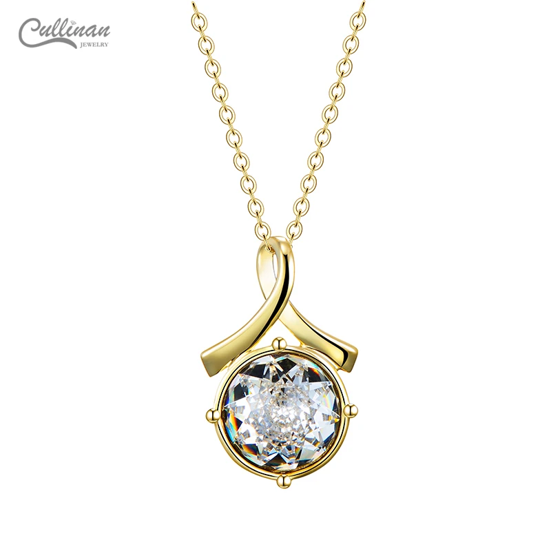Gold Plated Jewelry for Women Wholesale Supplier Crystal Necklace Birthstone Natural Crystal Latest Luxury