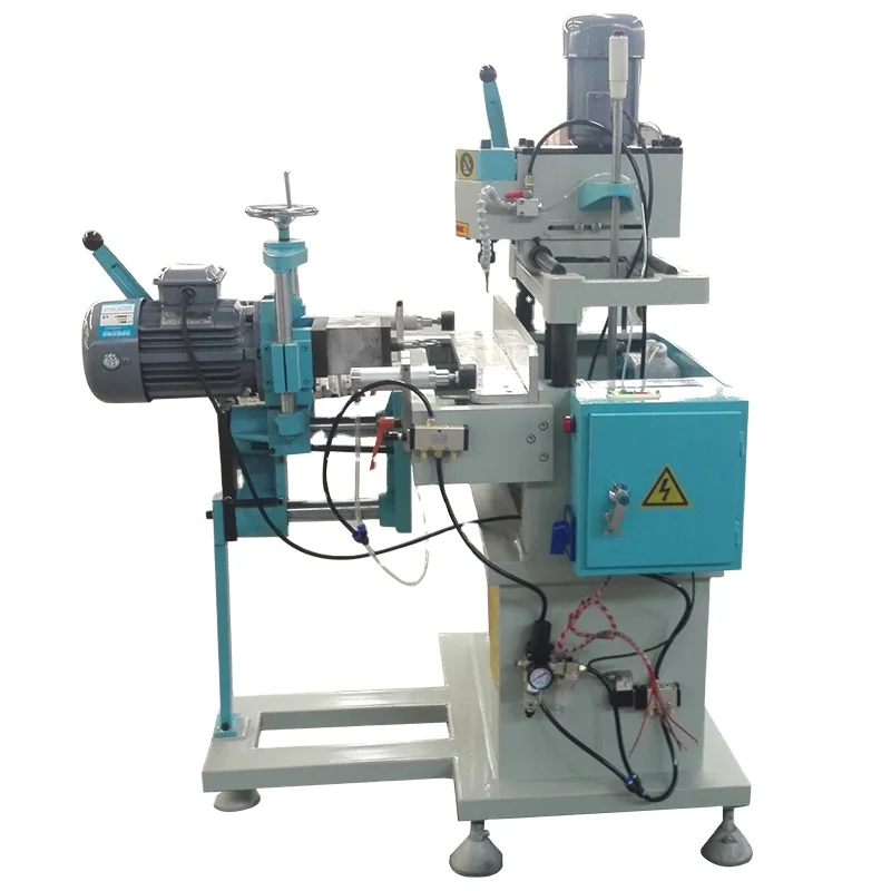 lock hole key slot punching milling machine for vinyl upvc plastic window profile making