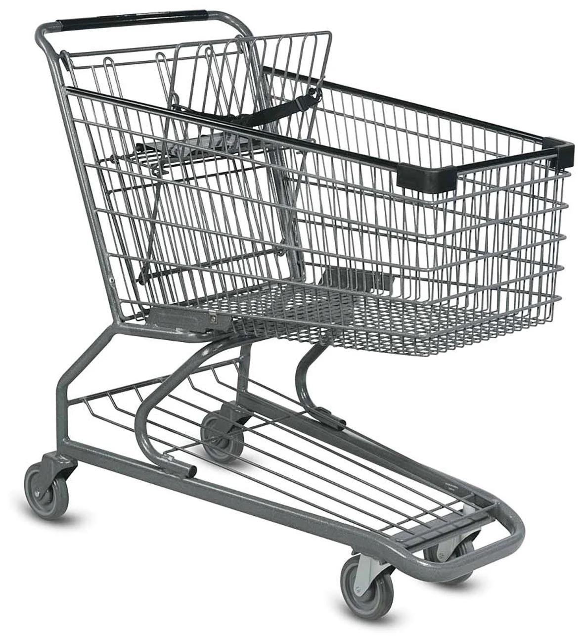flexible 4 rotating wheels popular supermarket shopping trolley with factory price