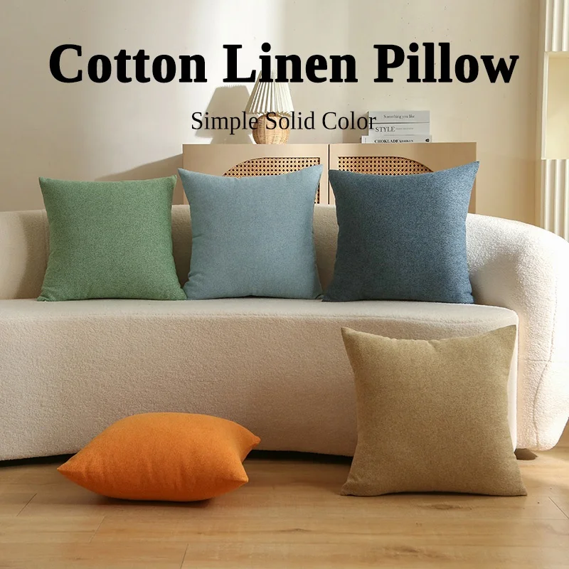 Anjuny High Quality Home Decorative Cushion Cover Custom Design Pure Cotton Throw Pillow Cases for Sale