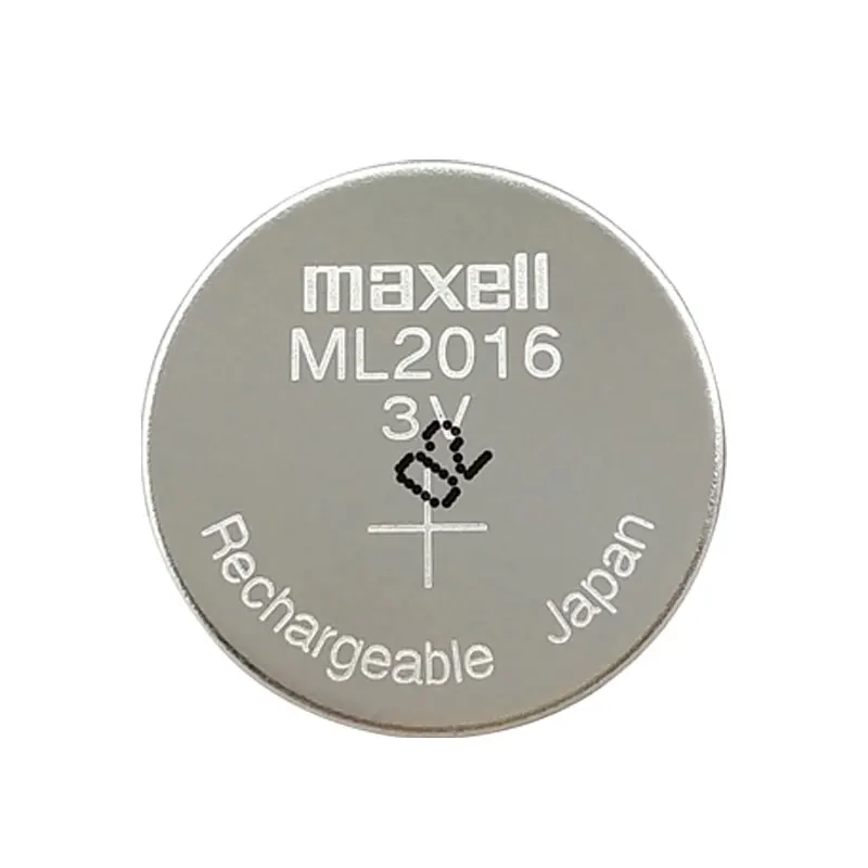 MAXELL ML2016 rechargeable 3V Button cell Suitable for Smart devices PLC industrial controlmotherboard battery
