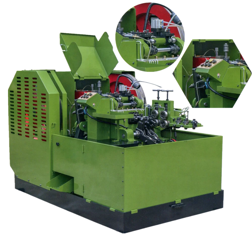 Blind rivet cold heading machine, rivet making machine, two-die four-blow type