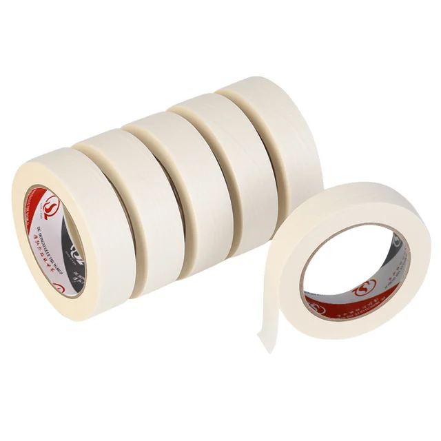 wholesale from china adhesive tape rubans adhesive waterproof sellotape roll pressure sensitive masking tape for car paint