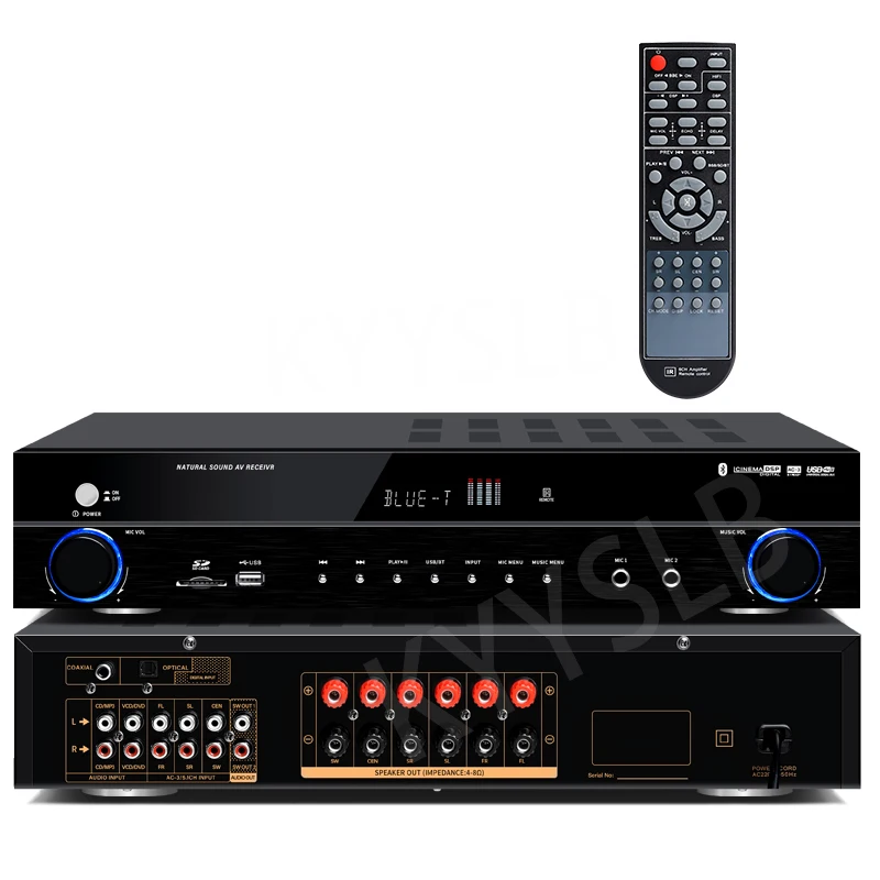 220V 110V 900W Blueteeth Amplifier Audio High Power Professional HIFI Karaoke Digital 5.1 Home Theater System Amplificador