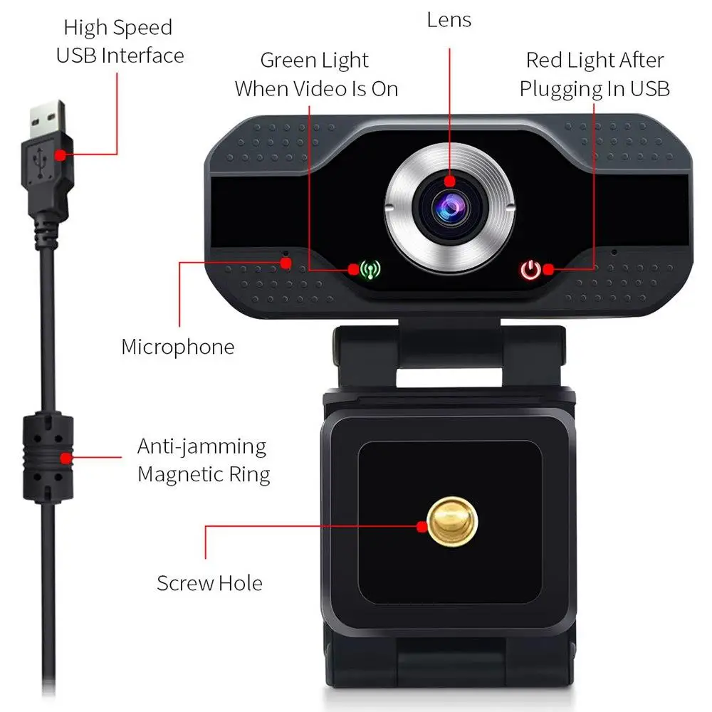2020 New Product Webcam 1080p WebCamera 4K  Webcam Auto Focusing WebCameras Cam camera drivers webcamera