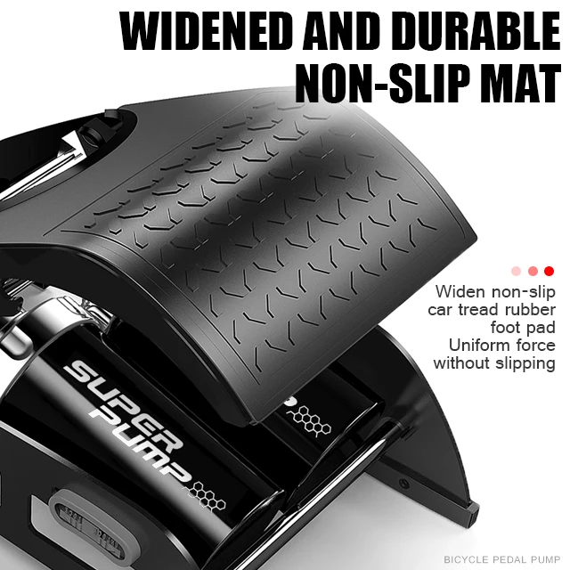 Складной велосипедный воздушный насос Xunting 180psi, двухцилиндровый портативный насос с манометром